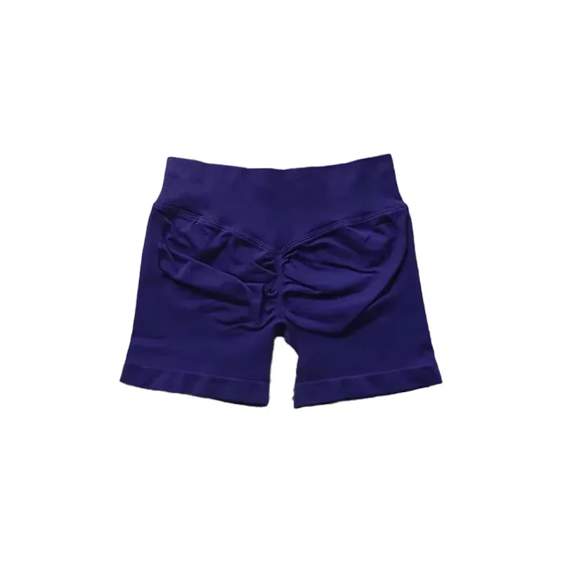 Impact Shorts with Logo Women Seamless Yoga Shorts Scrunch Bum Gym Shorts Workout Biker Short Fitness