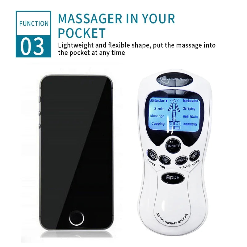 Electronic Tens Machine Physiotherapy Muscle Stimulator For Pain Relief