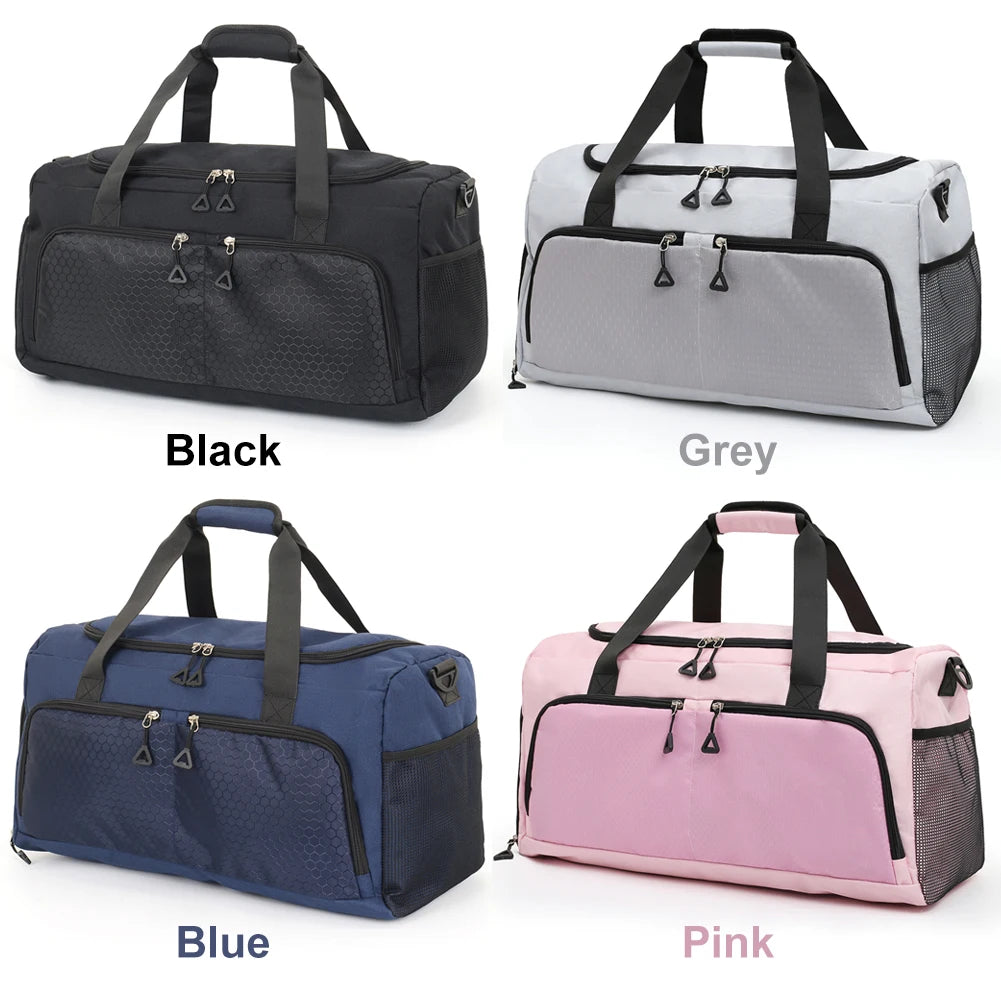 Travel Duffle Bag with Shoe Compartment and Wet Pocket Gym Bag Carry On Weekender Bag for Women and Men for Travel Workout Sport
