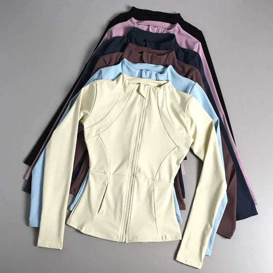 CN Yoga Jackets For Women Breathable Quick Dry Nylon