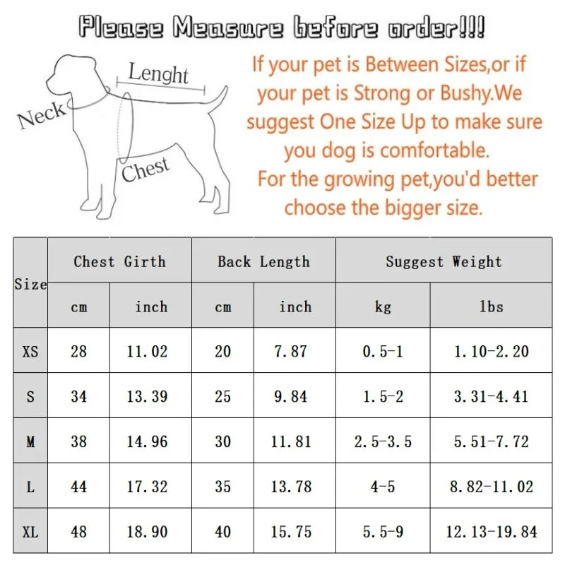 Abrrlo Winter Dog Jacket Soft Warm Coat Waterproof Vest