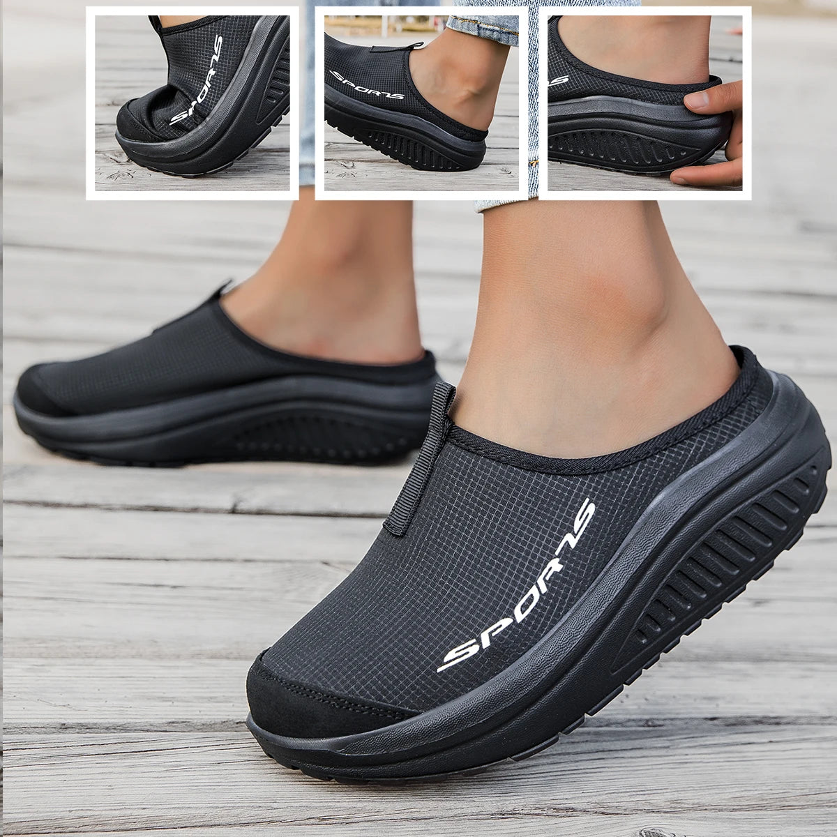 Breathable Mesh Womens Sports Shoes With Toe Cap For Summer