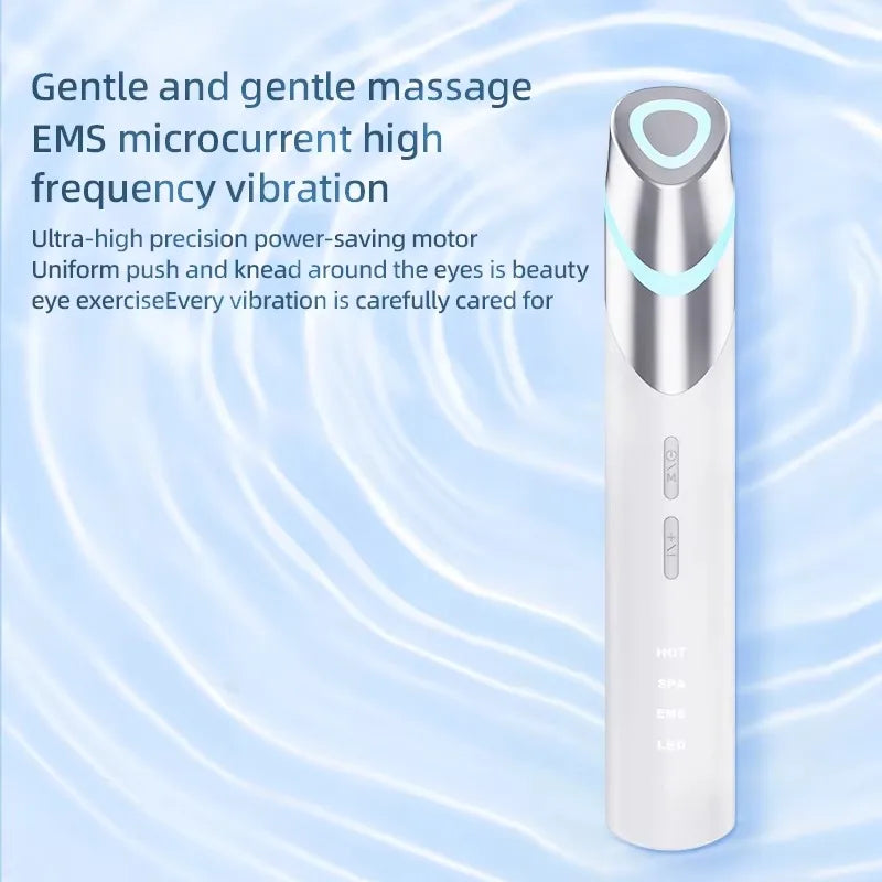 2025 EMS Microcurrent Wireless Eye Lifting Anti Wrinkles Pen Eye Bags Dark Anti-Puffiness Device for Eye Massage Tools