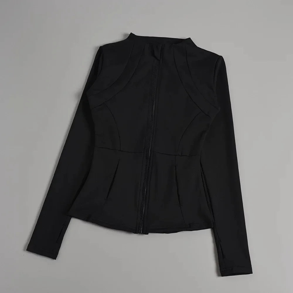 CN Yoga Jackets For Women Breathable Quick Dry Nylon