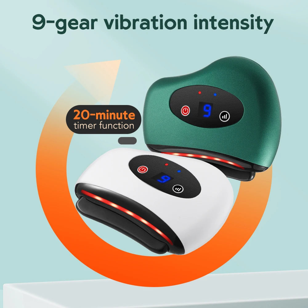 Electric Gua Sha Board Massage With Vibration Hot Compress