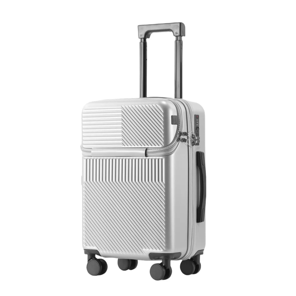 Versatile Spinner Carry On Luggage With Combination Lock For Travel