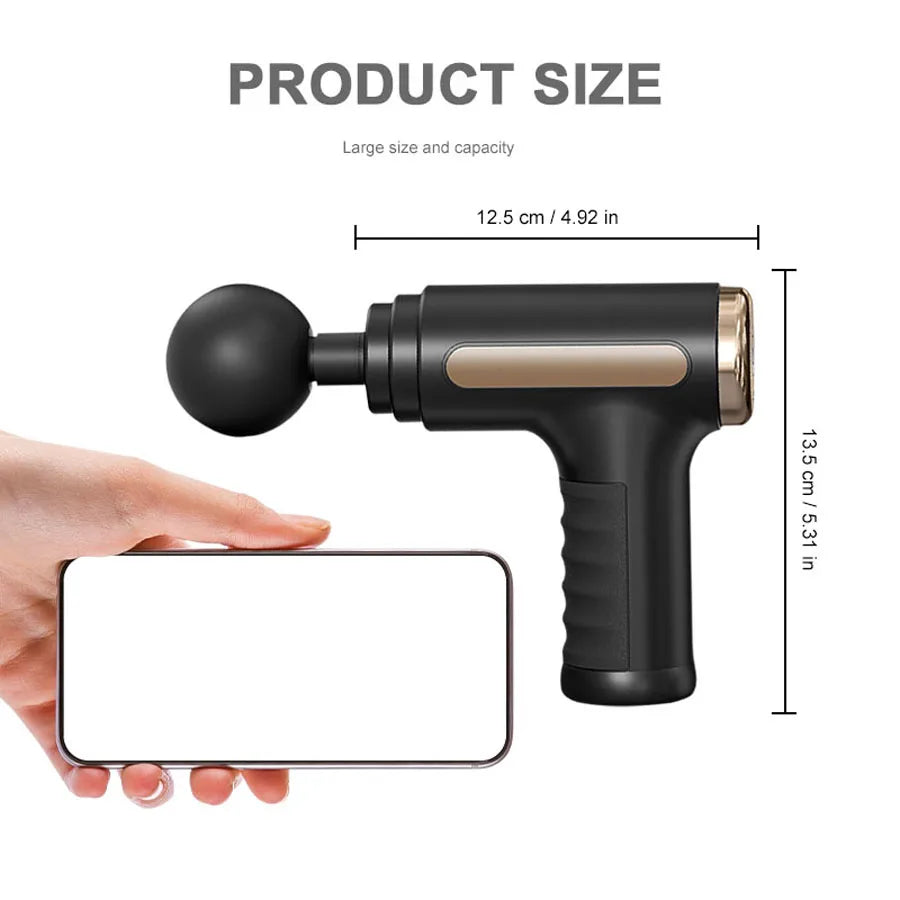 Electric Massage Gun Deep Tissue Therapy 8 Heads Recovery