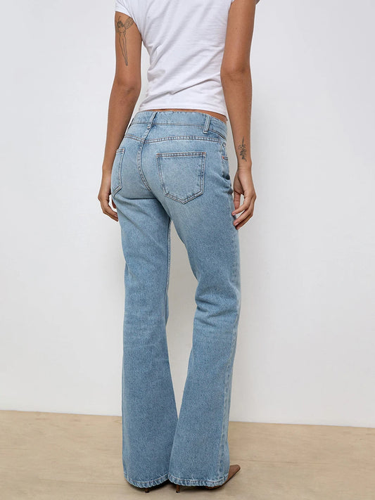 Womens Skinny High Waist Denim Jeans With Frayed Hem