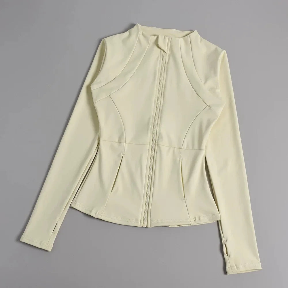 CN Yoga Jackets For Women Breathable Quick Dry Nylon