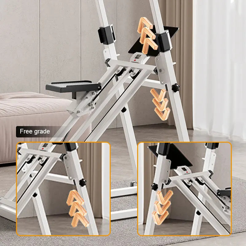 Vertical Climbing Machine Foldable For Cardio And Strength