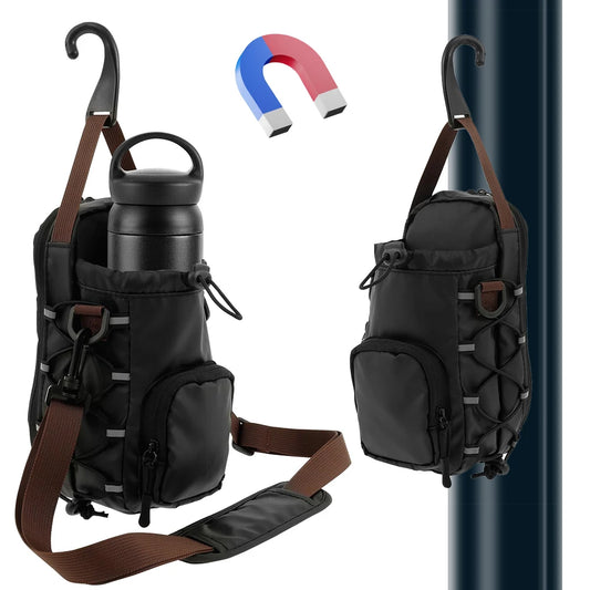 APWIKOGER Magnetic Gym Chest Pouch With Water Bottle Carrier