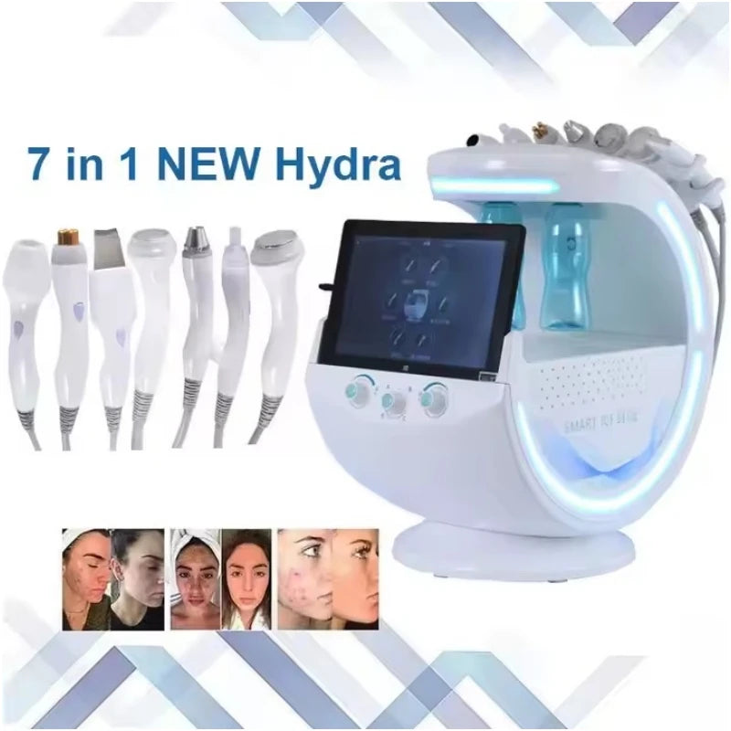 7 in 1  Facial machine Professional Ultrasonic Skin Rejuvenation Dermabrasion Hyperbaric  Facial Machine Deep